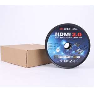 Функция ARC Fibre HDMI CABLE (передача по оптоволокну), оптоэлектронный гибрид; Металлический корпус, 4K