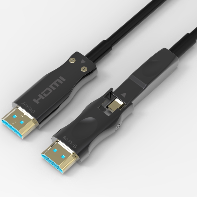 оптимальная цена HDMI 2.0 A - D исходник может быть демонтирован с помощью оптического кабеля AOC длиной 15 метров